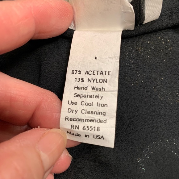 Black and silver and gold shirt with satin black pants brand new tag still on - Picture 4 of 10